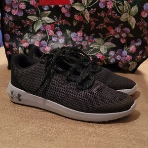 Under Armour Black and White Athletic Shoes